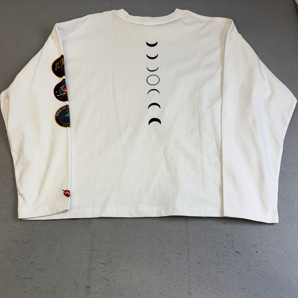Ilthy NASA Total Solar Eclipse Shirt Medium Unisex White 2024 Rare Space X Moon - Picture 8 of 9